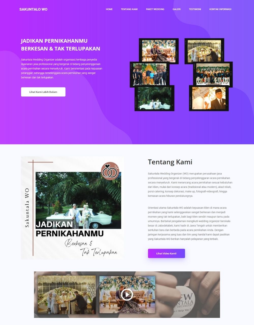 contoh tampilan website undangan pernikahan digital