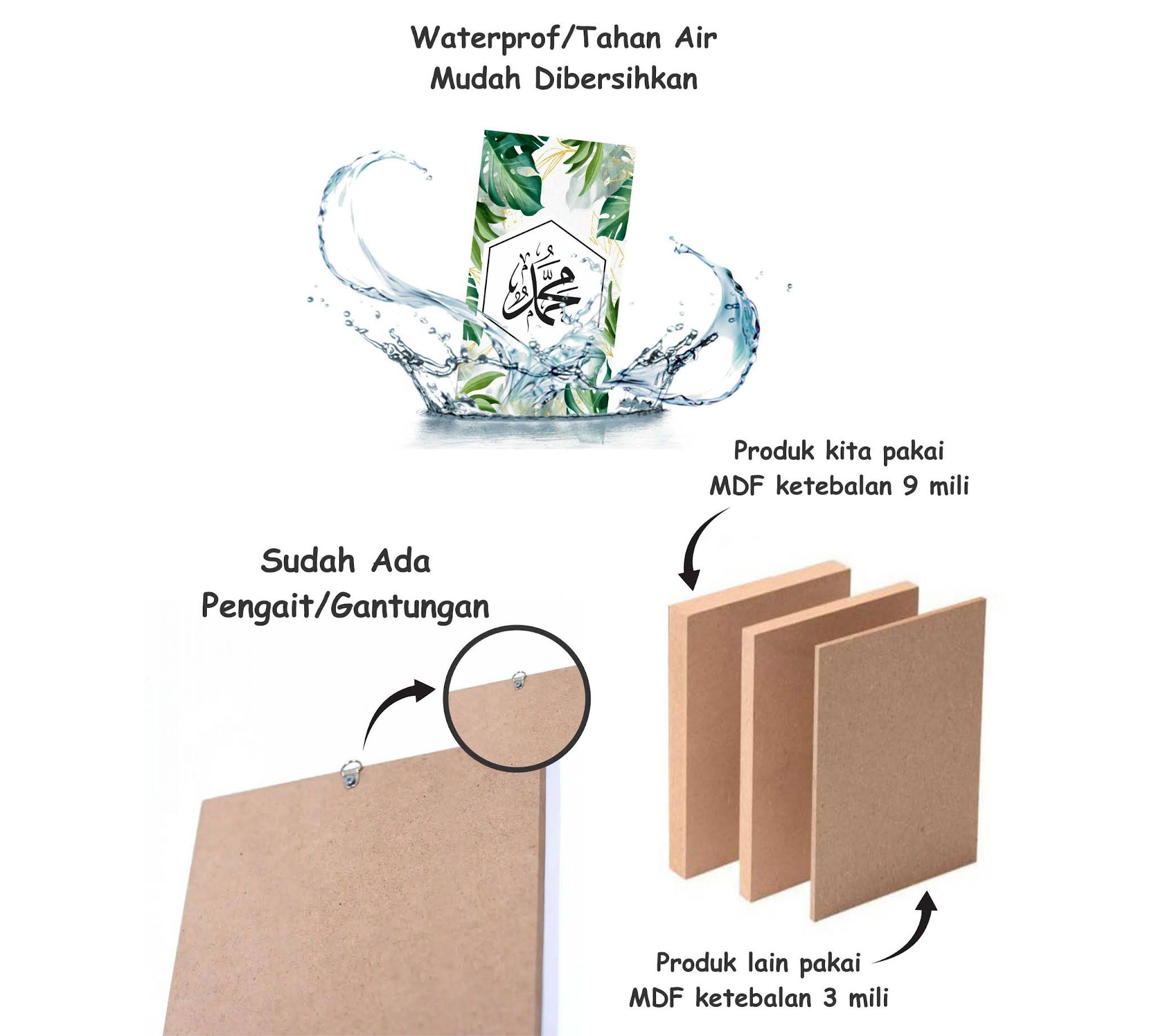 Keunggulan Produk Jam Dinding Merindu Baitullah